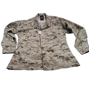 EA Industries Mens USMC MARPAT Desert Camo Combat Blouse Medium Long